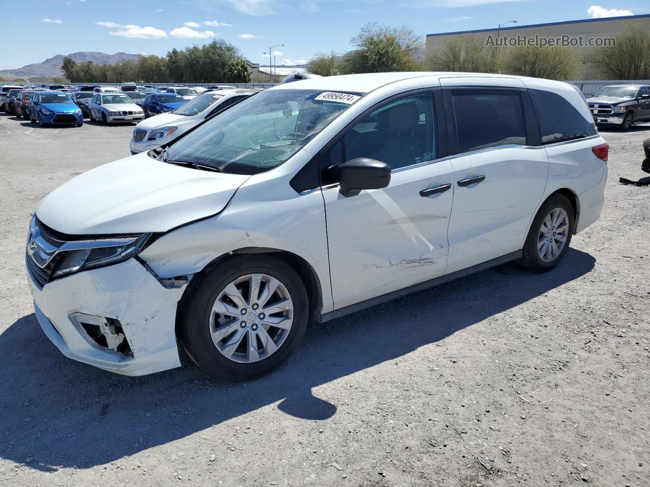 2020 Honda Odyssey Lx White vin: 5FNRL6H22LB036219