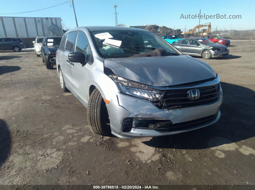 2021 Honda Odyssey Lx Silver vin: 5FNRL6H22MB017204