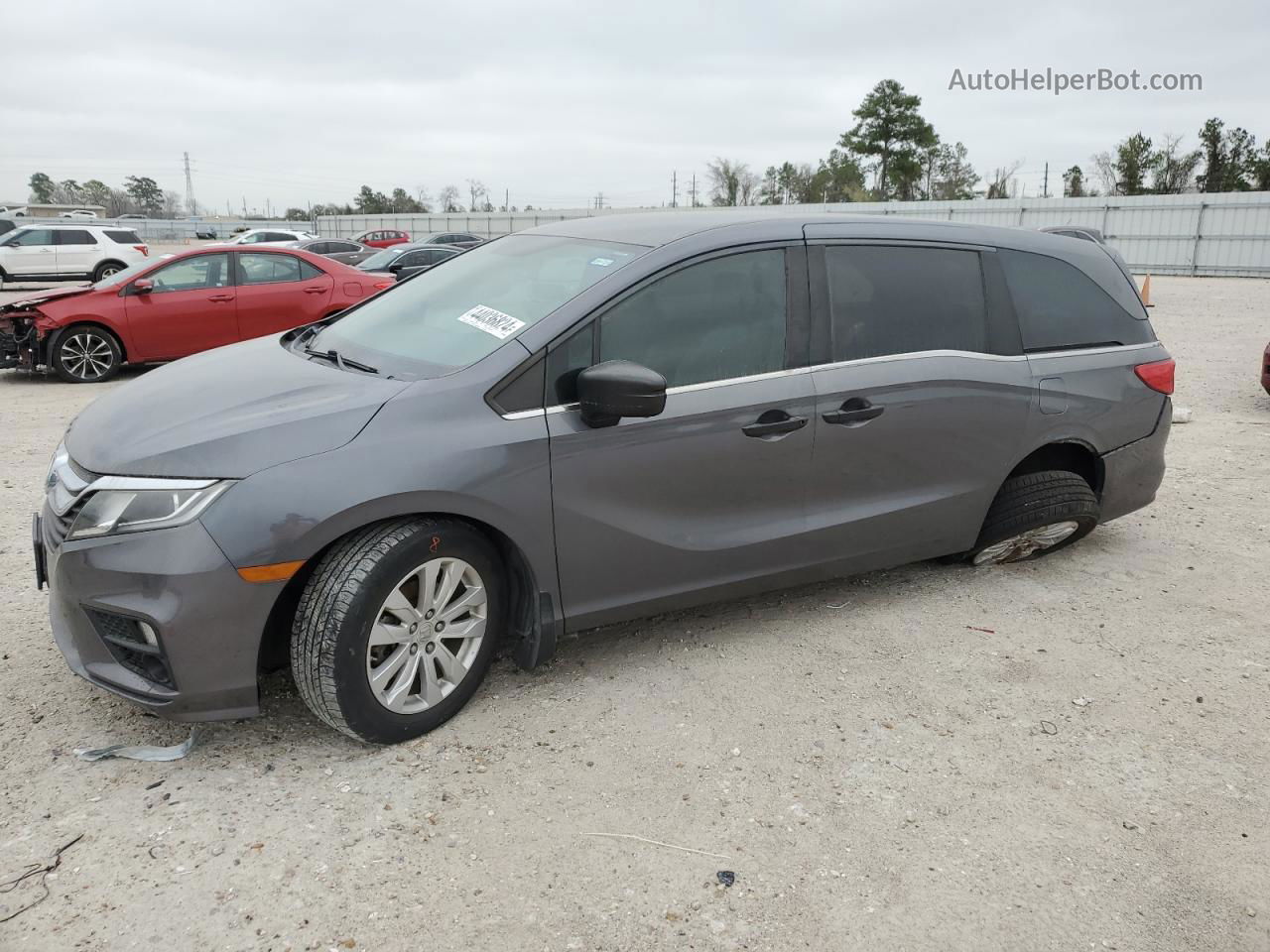 2019 Honda Odyssey Lx Gray vin: 5FNRL6H23KB017404