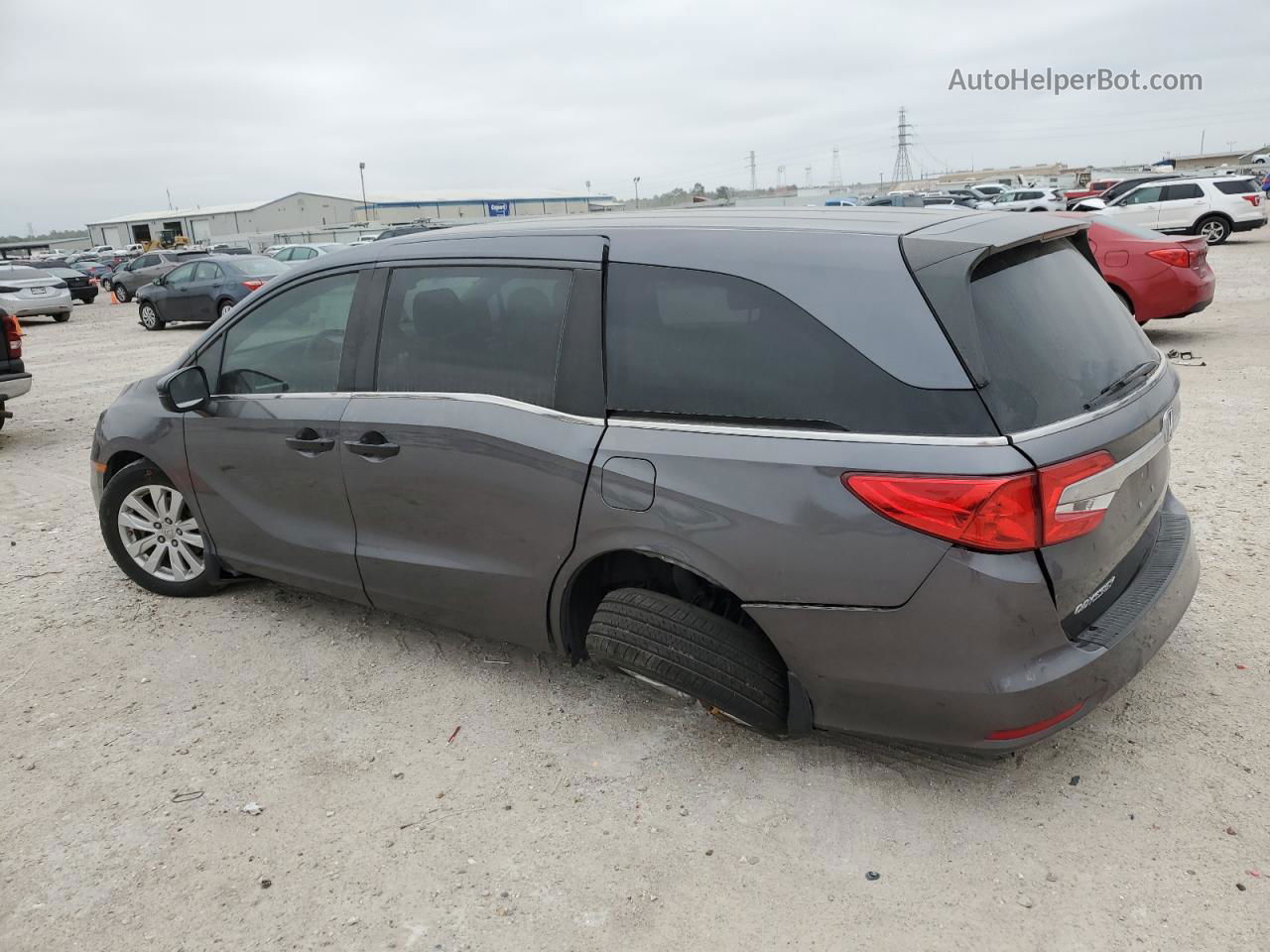 2019 Honda Odyssey Lx Gray vin: 5FNRL6H23KB017404