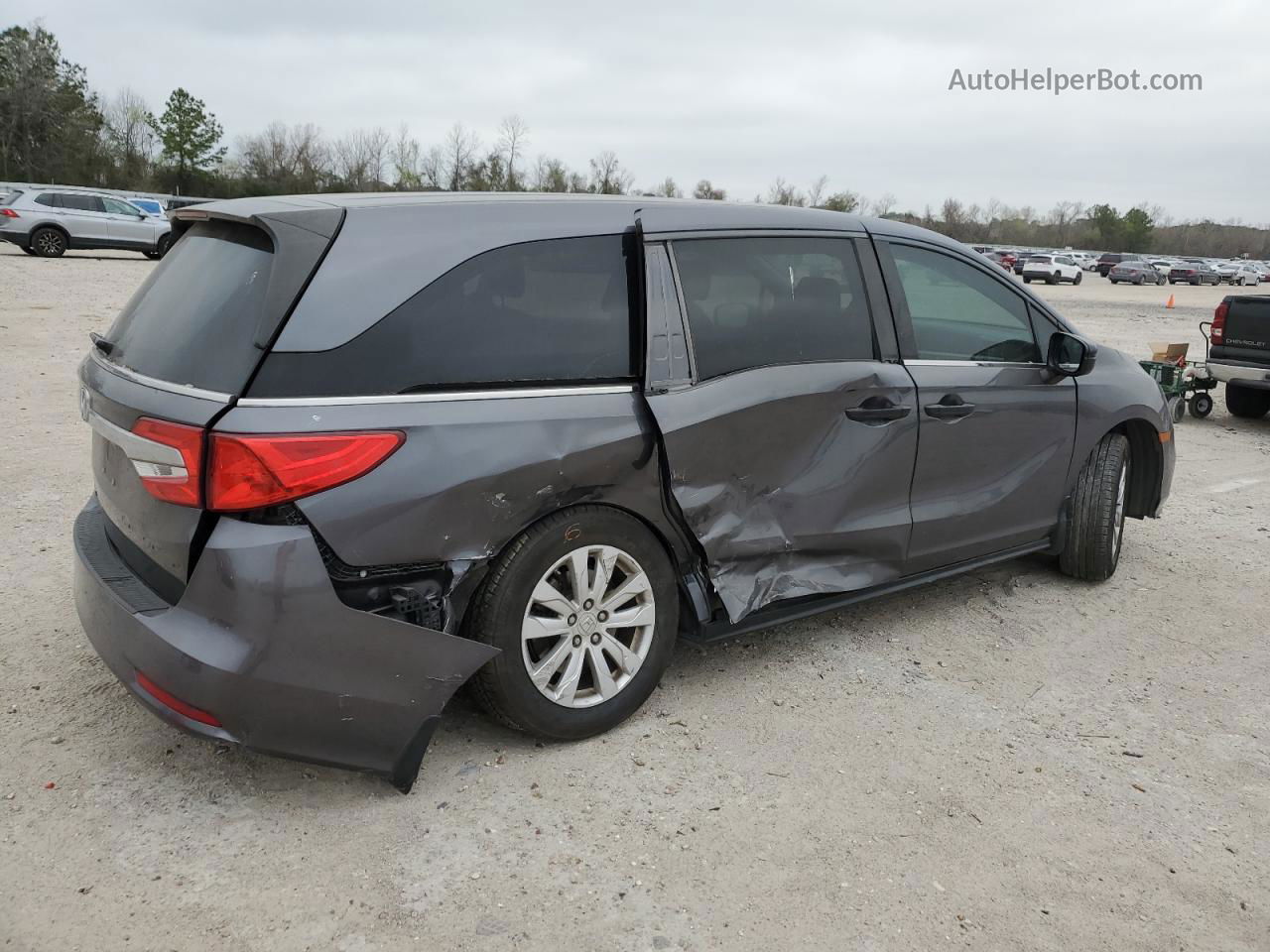 2019 Honda Odyssey Lx Gray vin: 5FNRL6H23KB017404