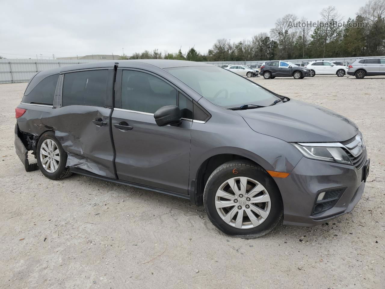 2019 Honda Odyssey Lx Gray vin: 5FNRL6H23KB017404