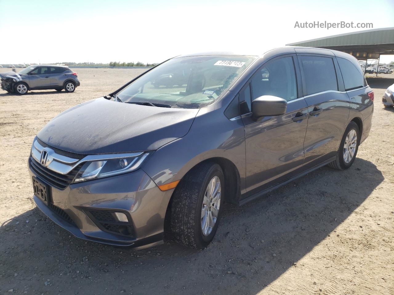 2020 Honda Odyssey Lx Gray vin: 5FNRL6H24LB011502