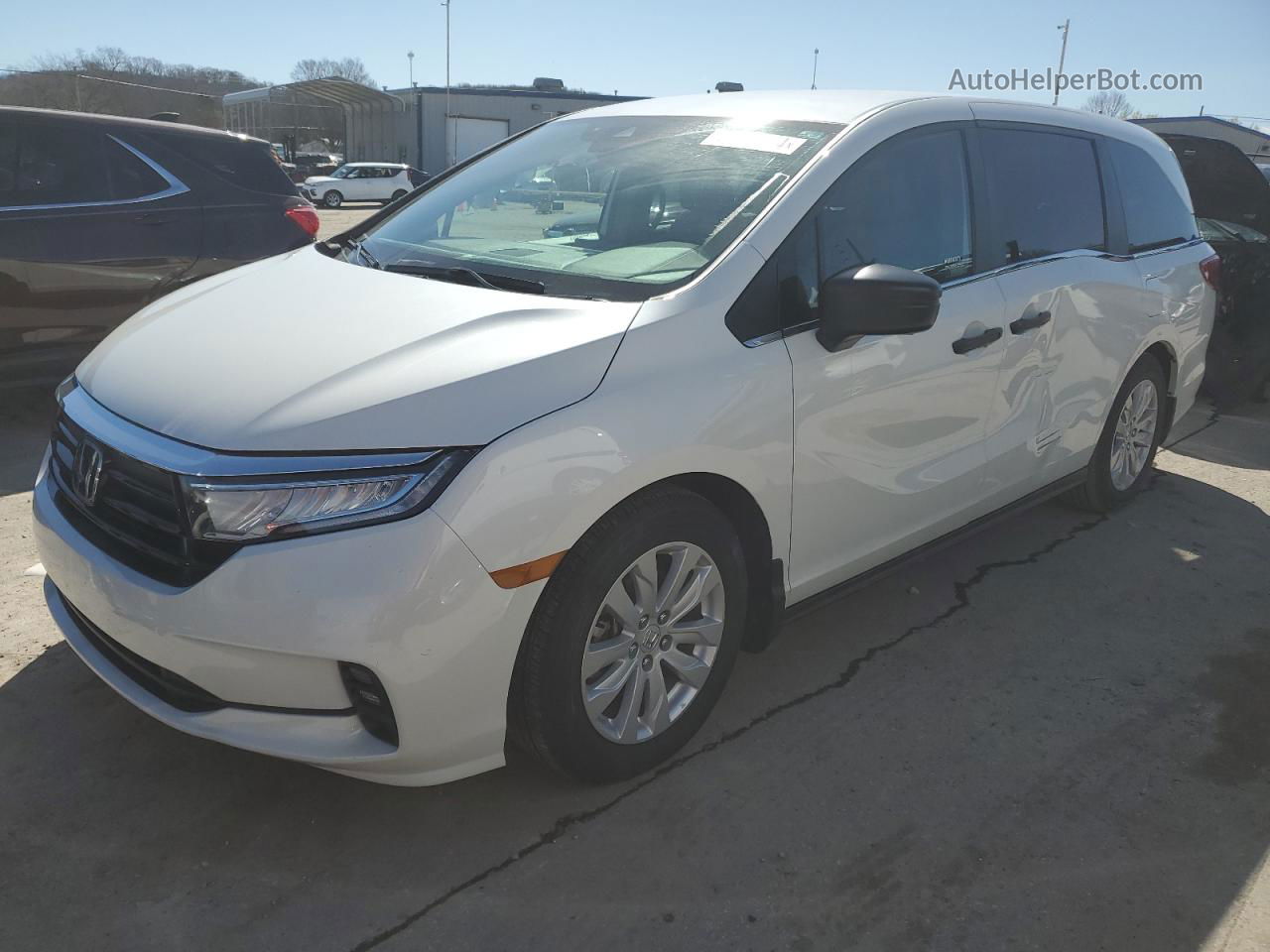 2021 Honda Odyssey Lx White vin: 5FNRL6H25MB003961