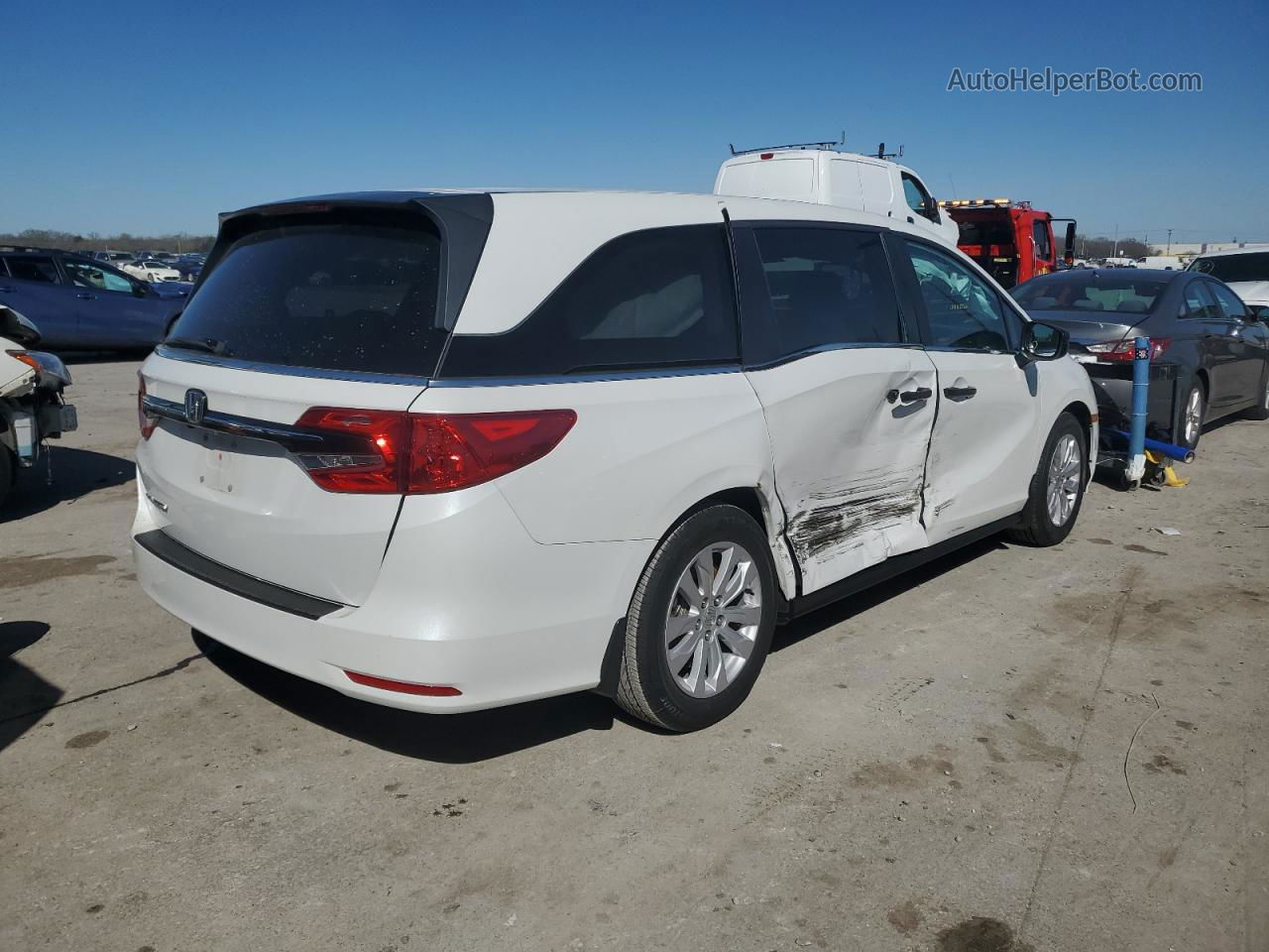 2021 Honda Odyssey Lx White vin: 5FNRL6H25MB003961