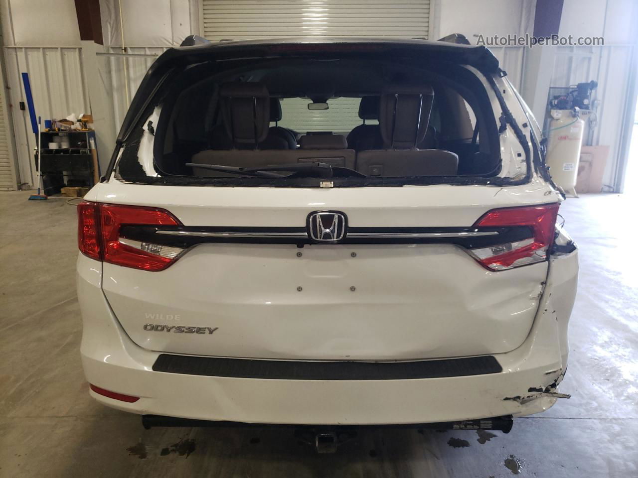 2021 Honda Odyssey Lx White vin: 5FNRL6H25MB031548