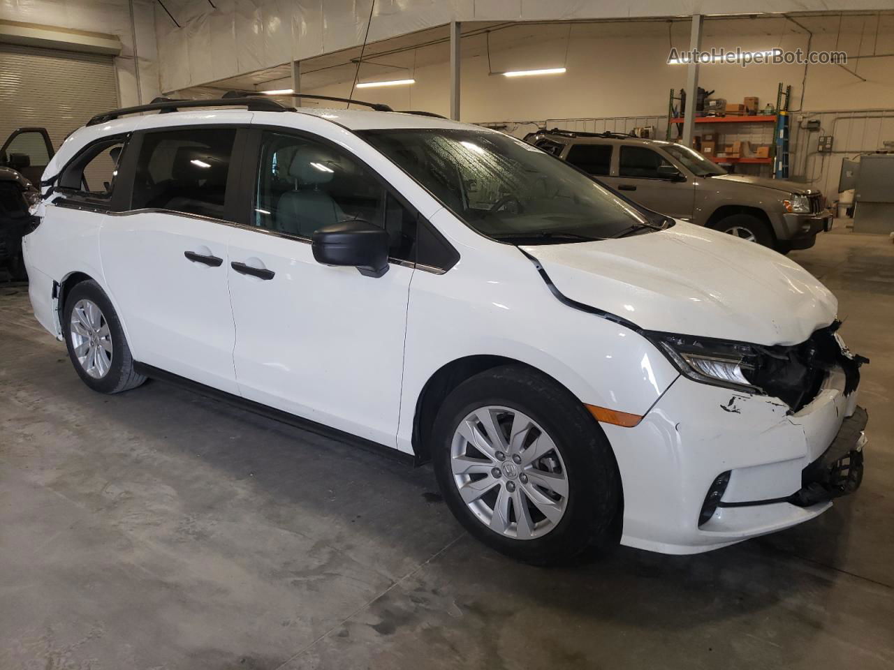 2021 Honda Odyssey Lx White vin: 5FNRL6H25MB031548