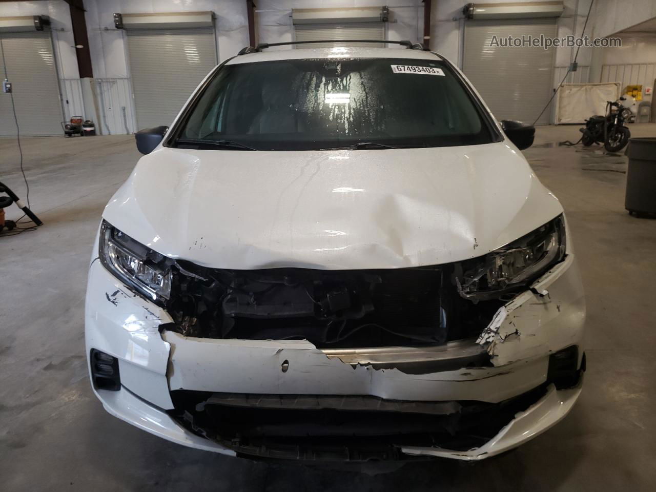 2021 Honda Odyssey Lx White vin: 5FNRL6H25MB031548