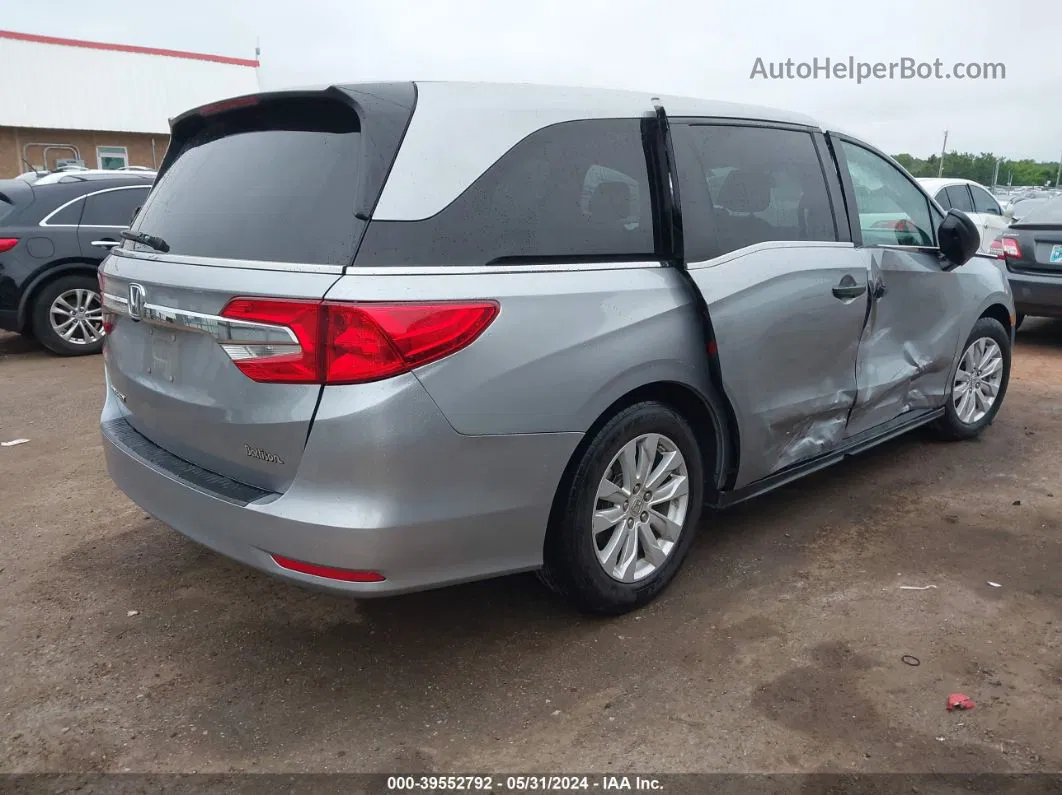 2019 Honda Odyssey Lx Silver vin: 5FNRL6H26KB048467