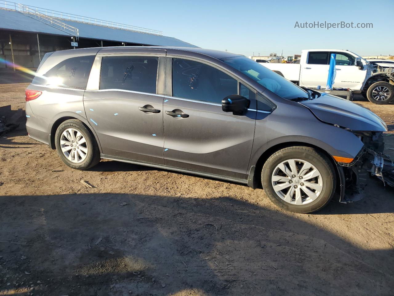 2020 Honda Odyssey Lx Gray vin: 5FNRL6H26LB021237