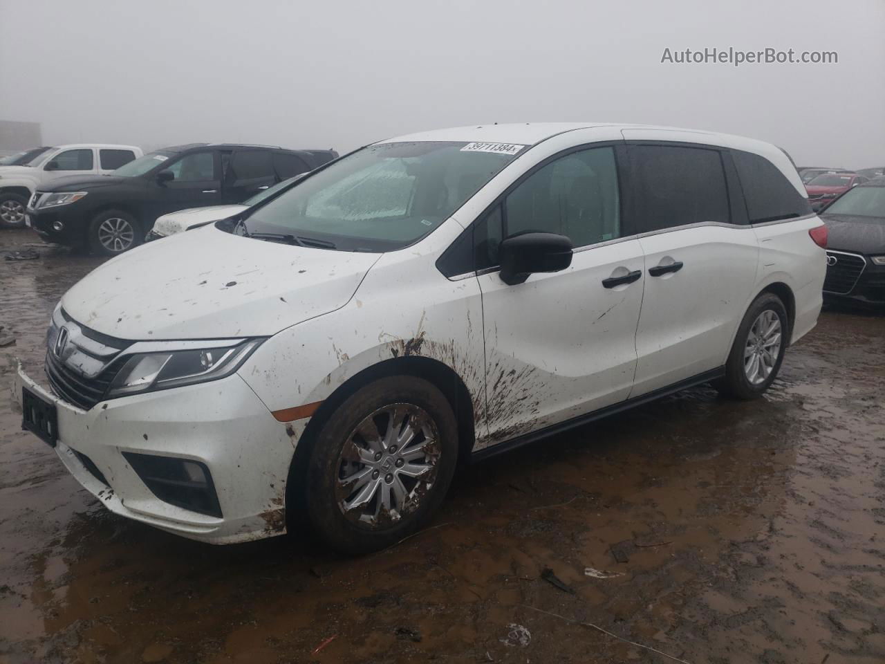 2020 Honda Odyssey Lx White vin: 5FNRL6H26LB046512