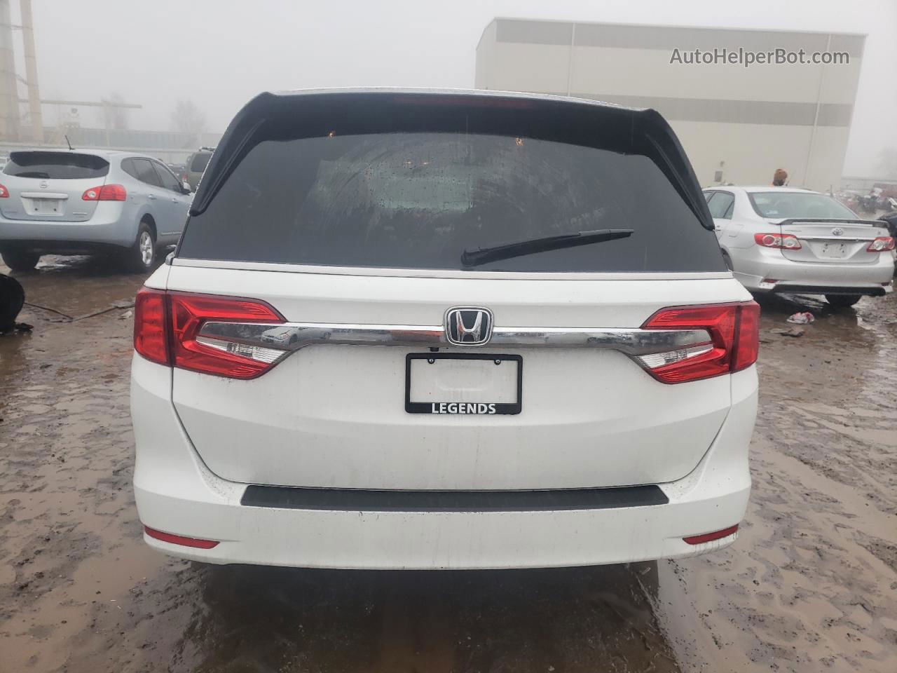 2020 Honda Odyssey Lx White vin: 5FNRL6H26LB046512