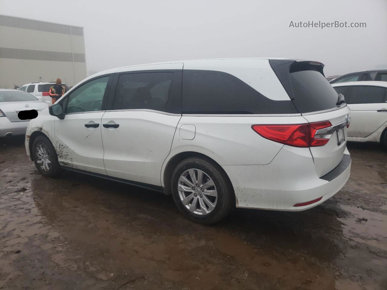 2020 Honda Odyssey Lx White vin: 5FNRL6H26LB046512