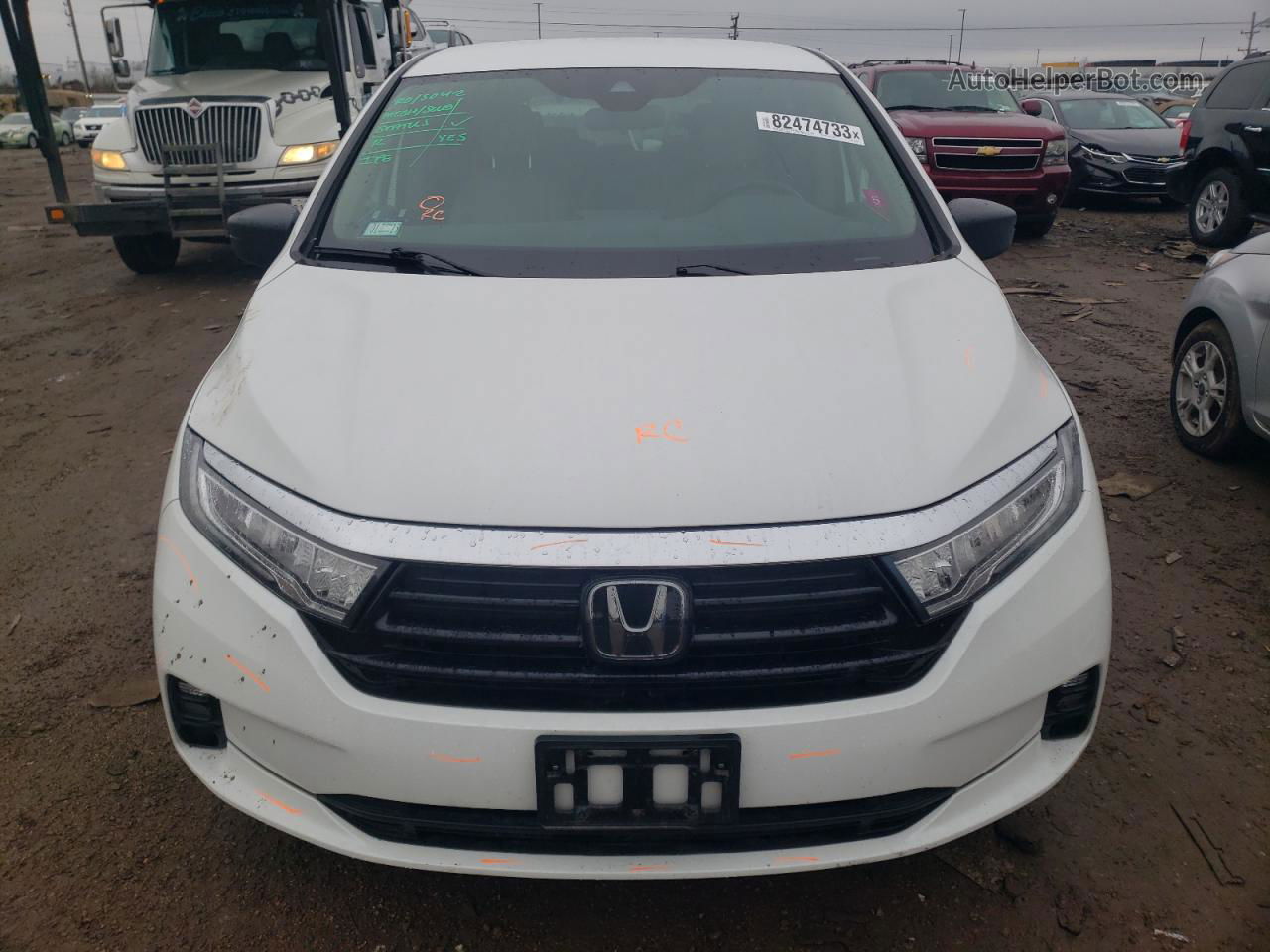 2021 Honda Odyssey Lx White vin: 5FNRL6H26MB031090