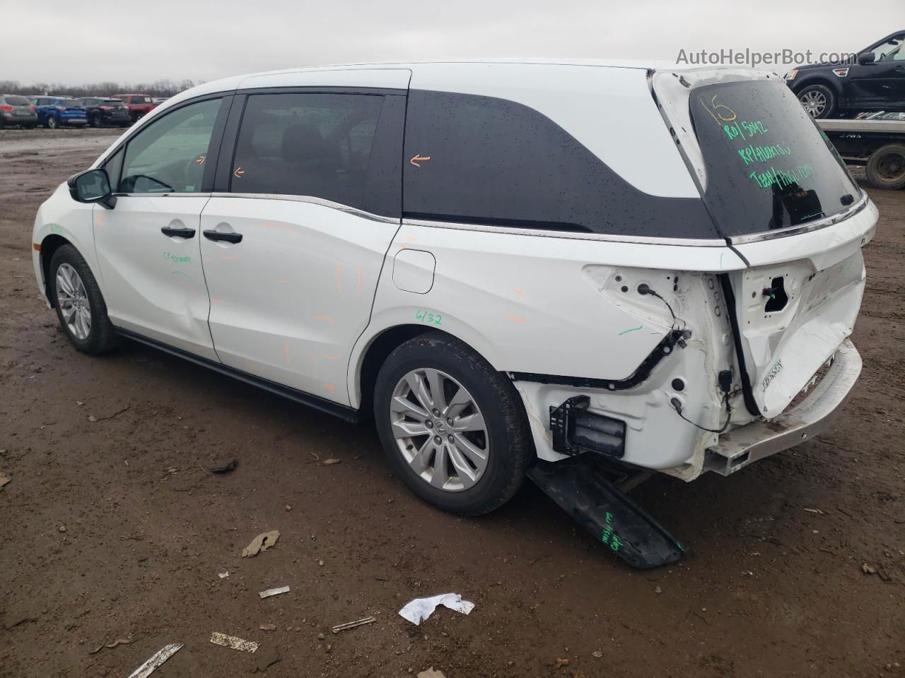 2021 Honda Odyssey Lx White vin: 5FNRL6H26MB031090