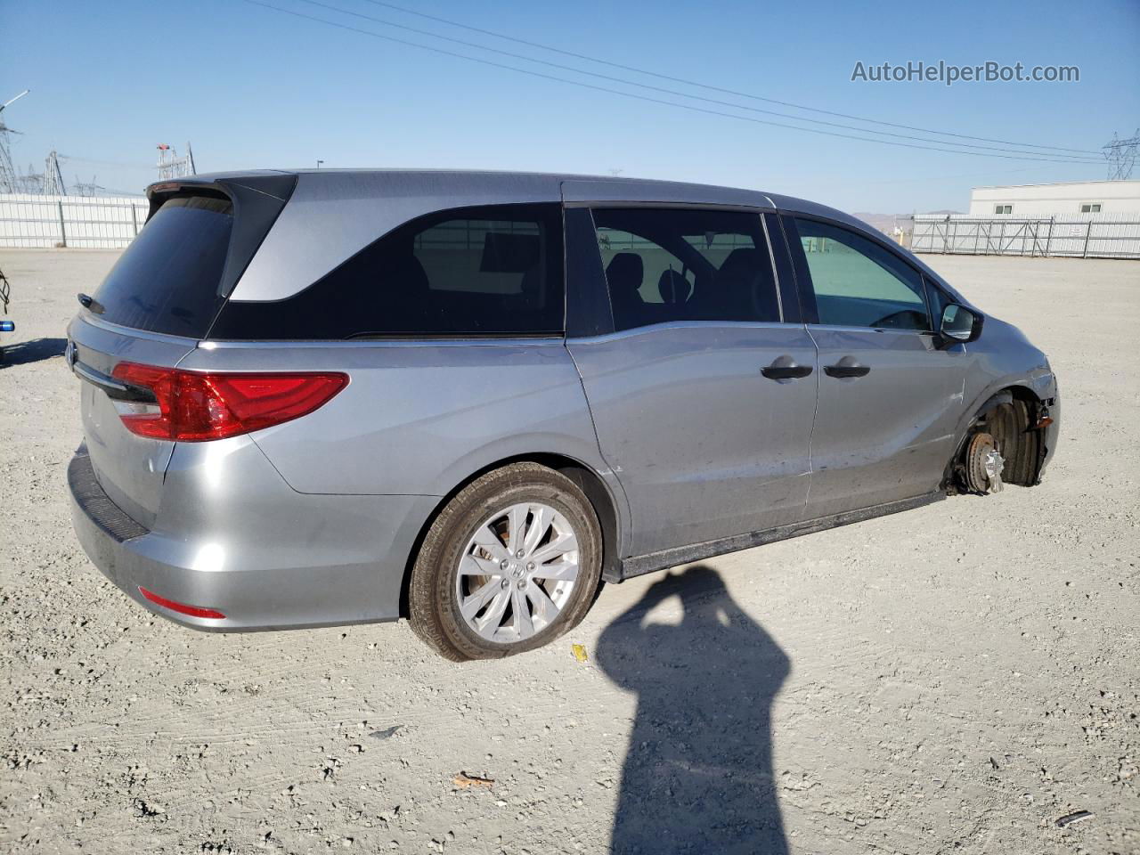 2021 Honda Odyssey Lx Gray vin: 5FNRL6H27MB007509