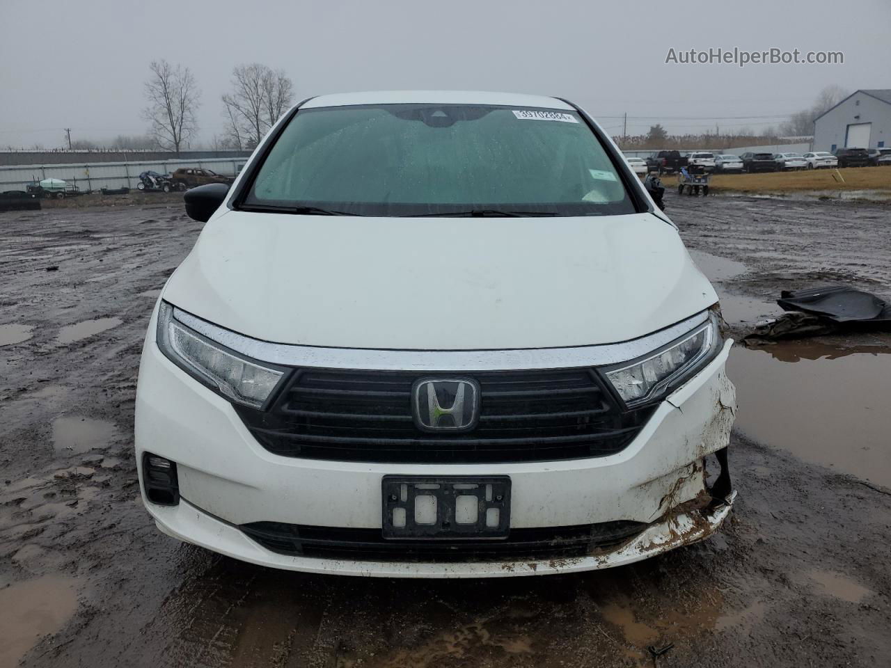 2021 Honda Odyssey Lx White vin: 5FNRL6H27MB037271