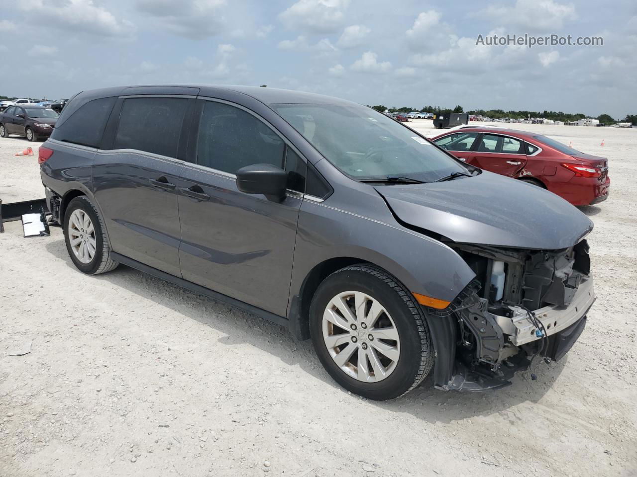 2019 Honda Odyssey Lx Charcoal vin: 5FNRL6H29KB012370