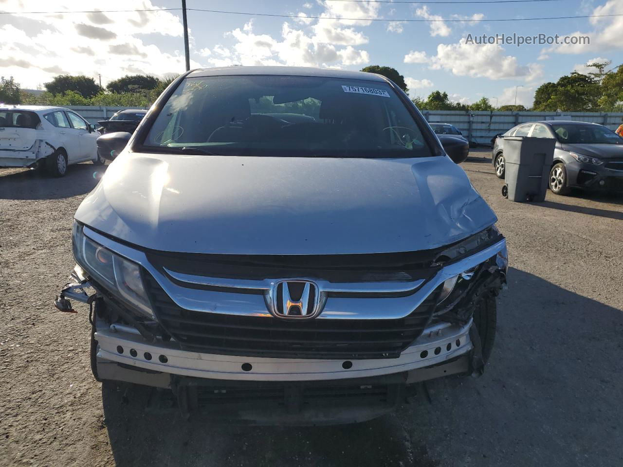 2019 Honda Odyssey Lx Gray vin: 5FNRL6H2XKB115863