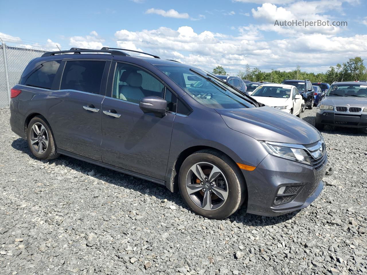 2020 Honda Odyssey Ex Gray vin: 5FNRL6H49LB500981