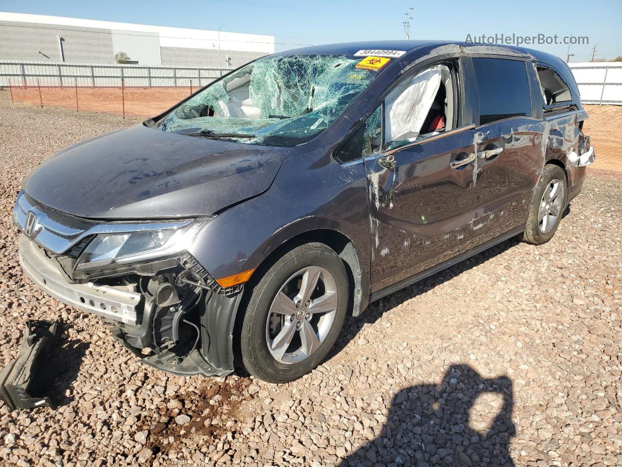 2019 Honda Odyssey Ex Серый vin: 5FNRL6H50KB069597