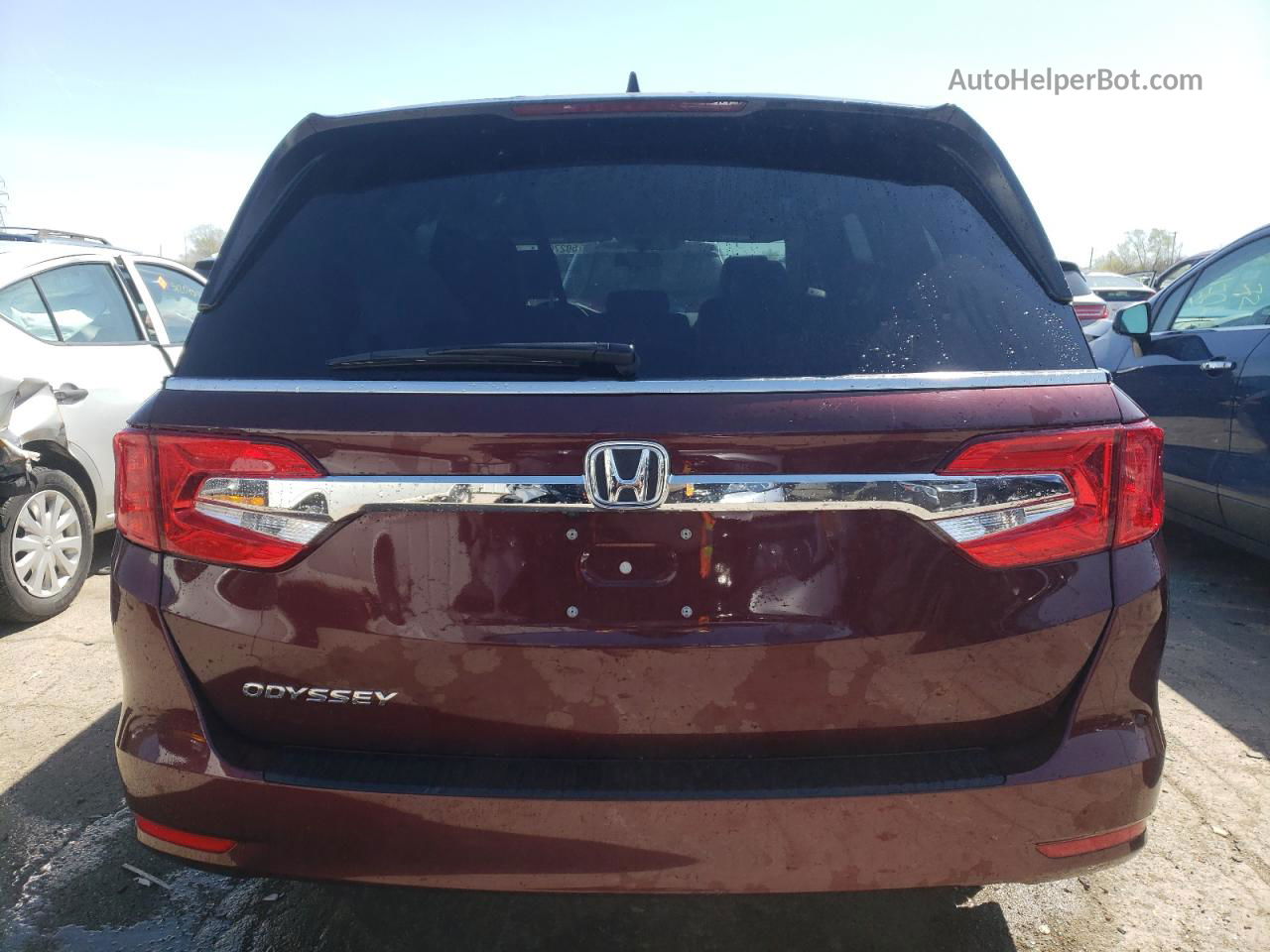 2019 Honda Odyssey Ex Burgundy vin: 5FNRL6H50KB111332