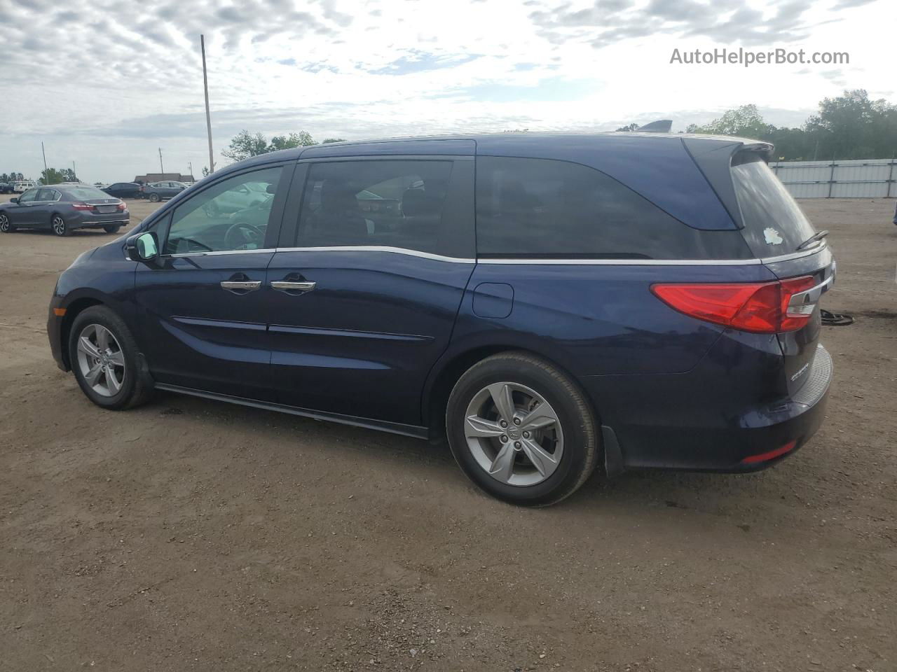 2019 Honda Odyssey Ex Blue vin: 5FNRL6H50KB112884