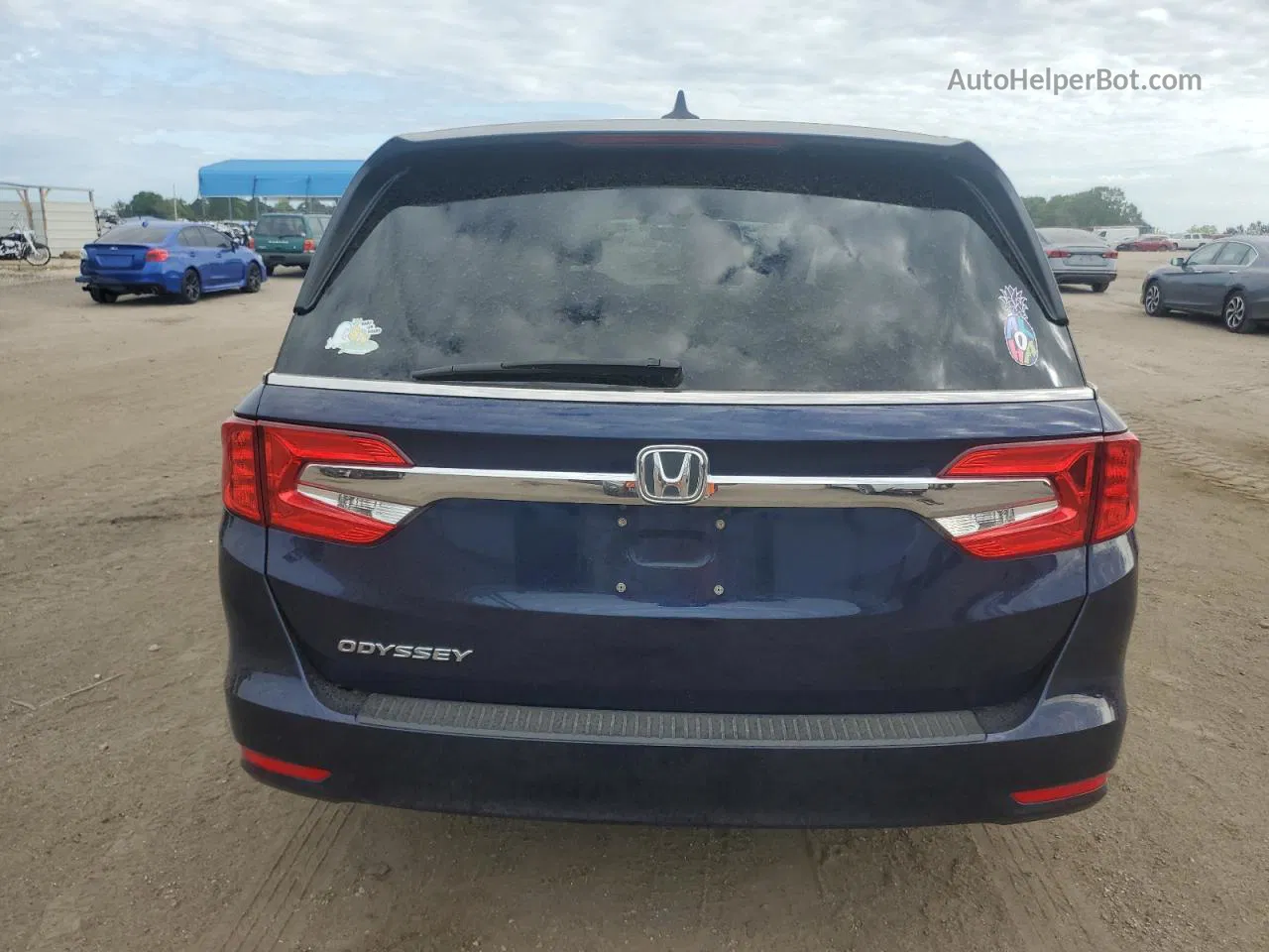 2019 Honda Odyssey Ex Blue vin: 5FNRL6H50KB112884