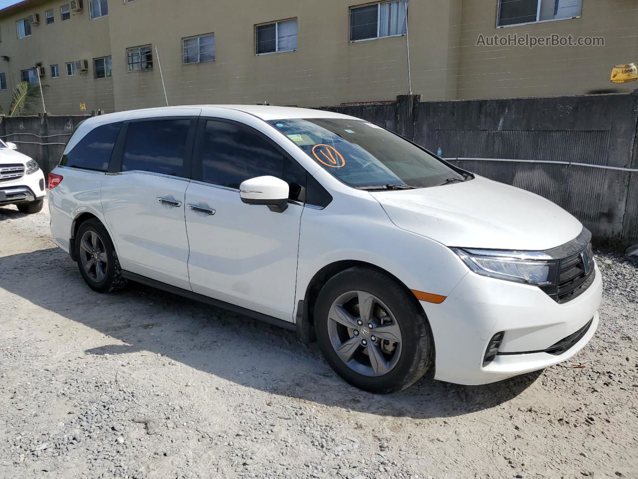 2021 Honda Odyssey Ex White vin: 5FNRL6H50MB038112