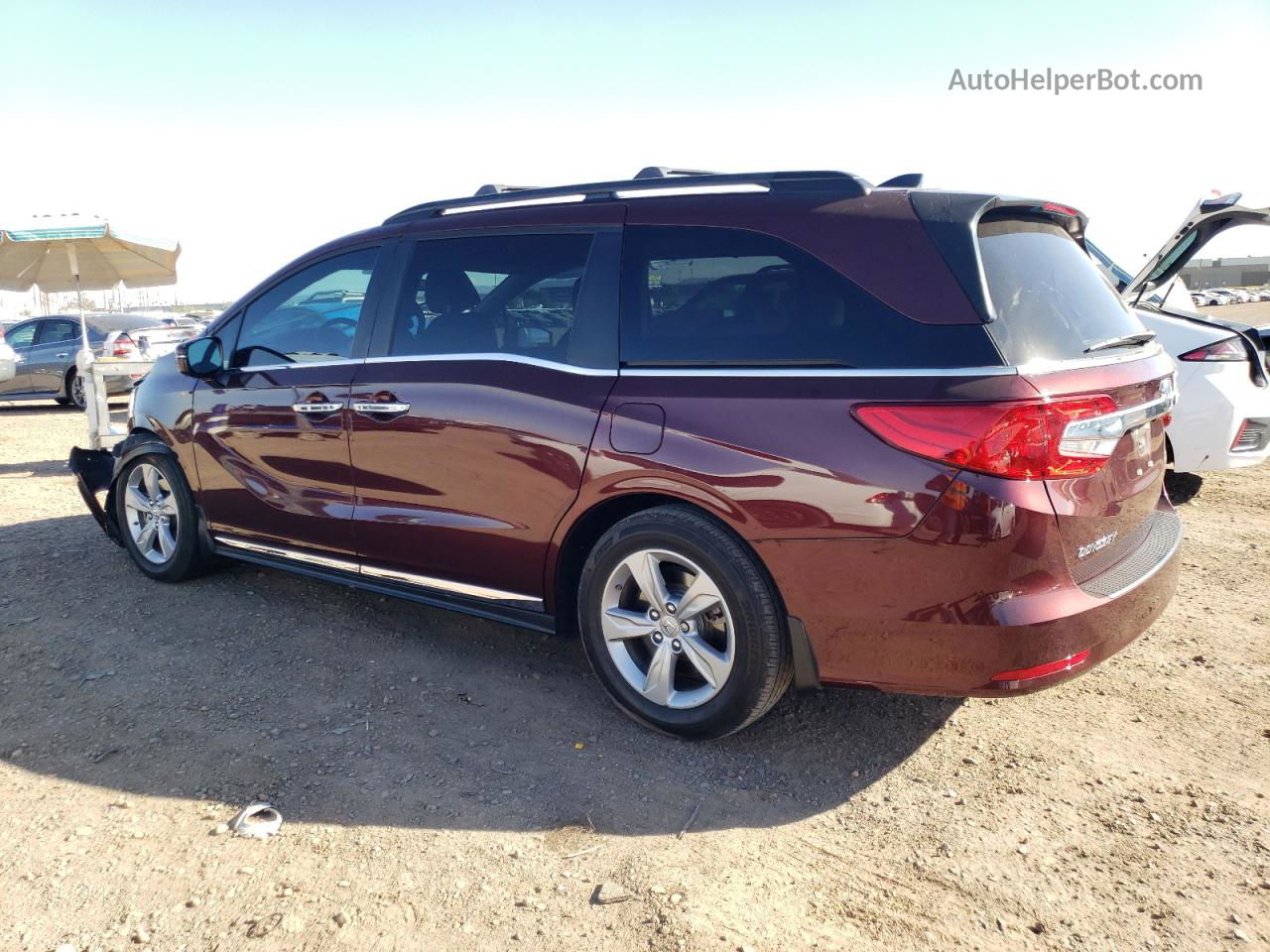 2020 Honda Odyssey Ex Maroon vin: 5FNRL6H51LB004601