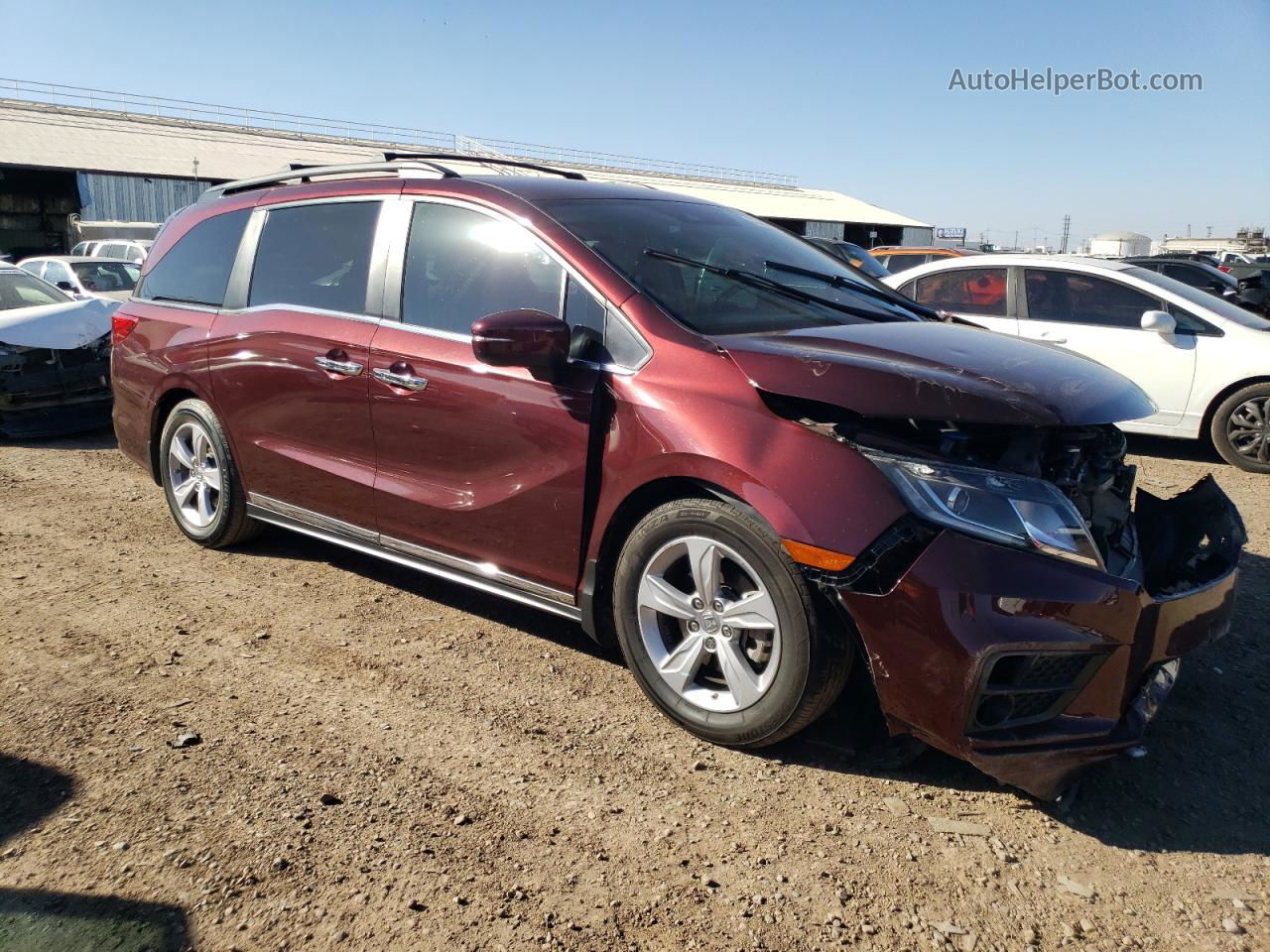 2020 Honda Odyssey Ex Maroon vin: 5FNRL6H51LB004601