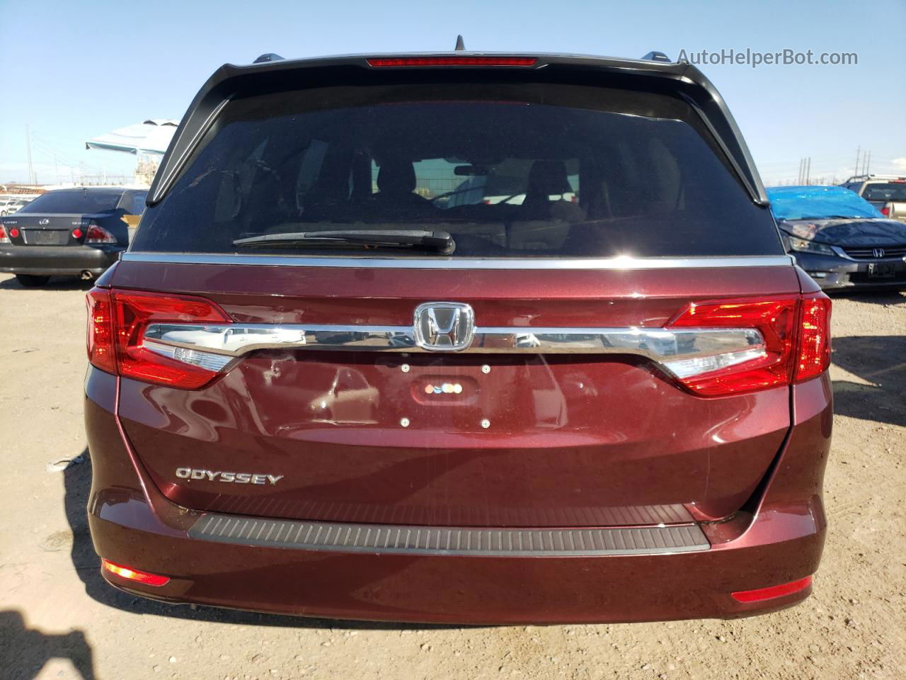 2020 Honda Odyssey Ex Maroon vin: 5FNRL6H51LB004601