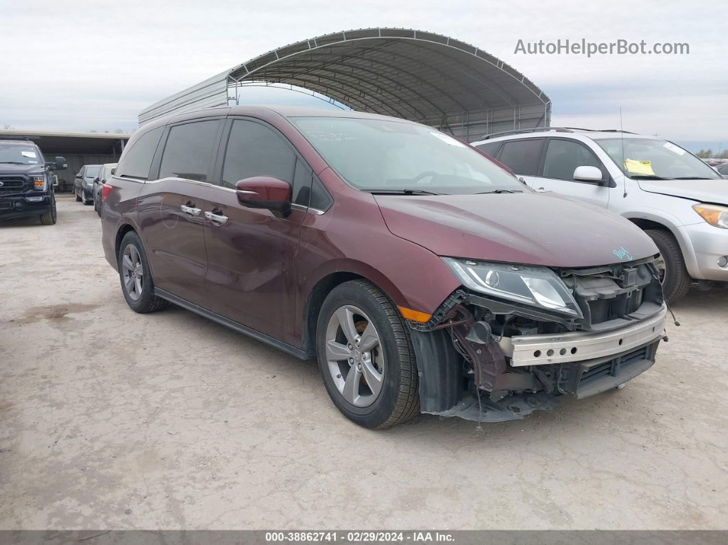 2020 Honda Odyssey Ex Burgundy vin: 5FNRL6H51LB065043