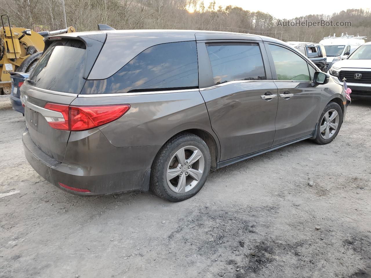 2019 Honda Odyssey Ex Gray vin: 5FNRL6H52KB009451