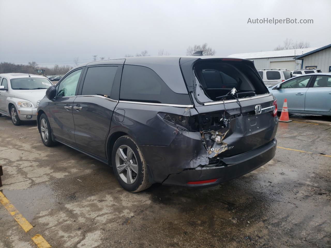 2019 Honda Odyssey Ex Gray vin: 5FNRL6H52KB023866