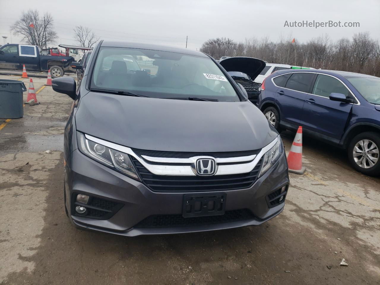 2019 Honda Odyssey Ex Gray vin: 5FNRL6H52KB023866