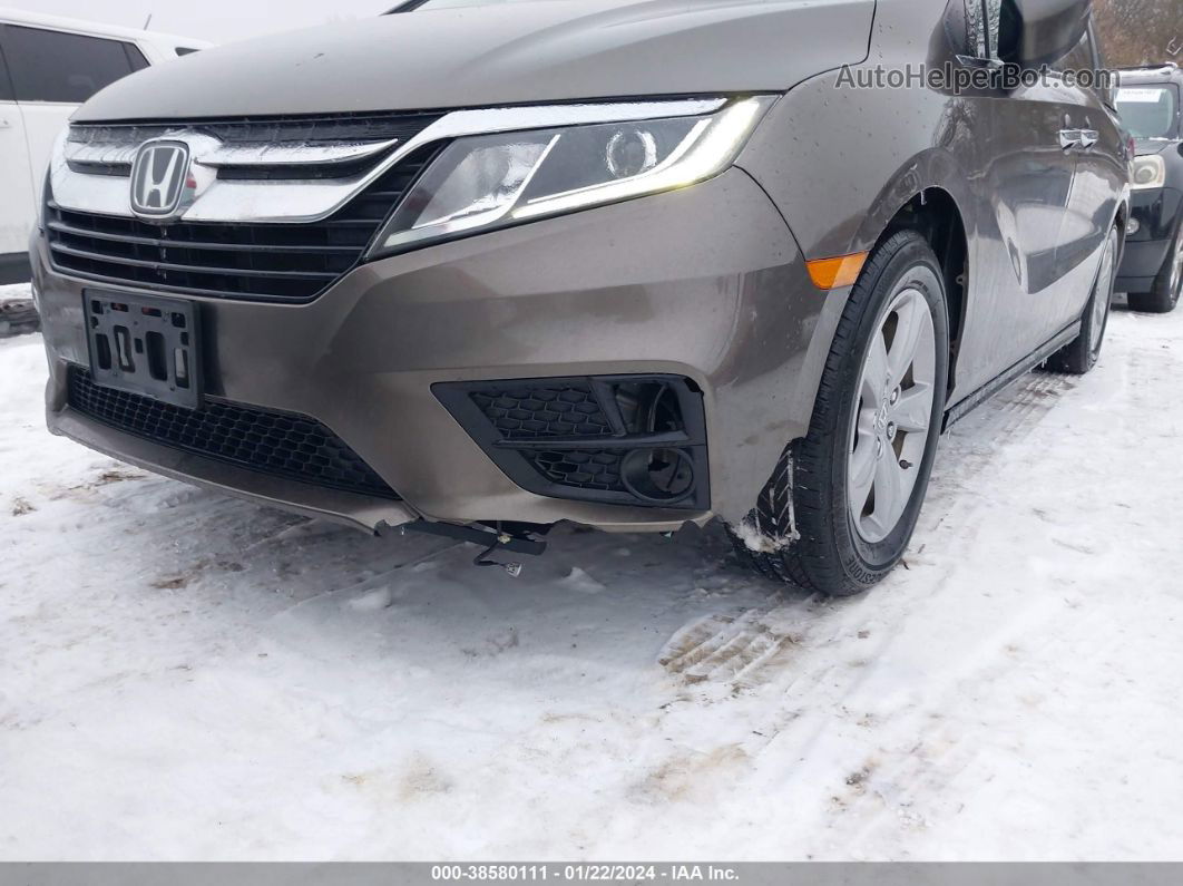 2019 Honda Odyssey Ex Brown vin: 5FNRL6H52KB123627