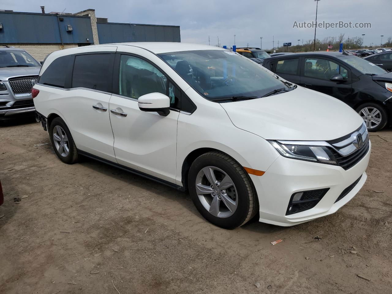 2019 Honda Odyssey Ex White vin: 5FNRL6H53KB089830