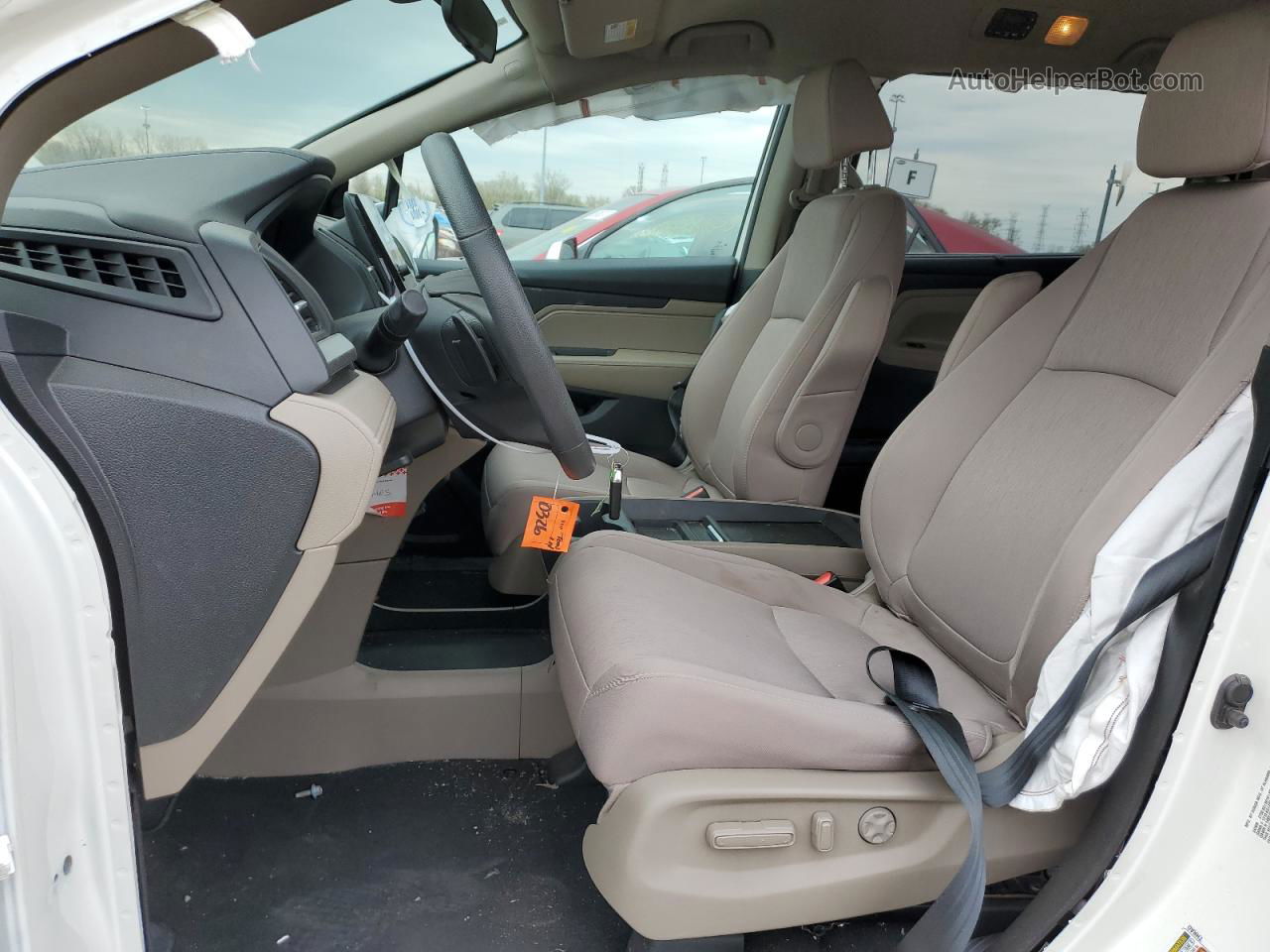 2019 Honda Odyssey Ex White vin: 5FNRL6H53KB089830