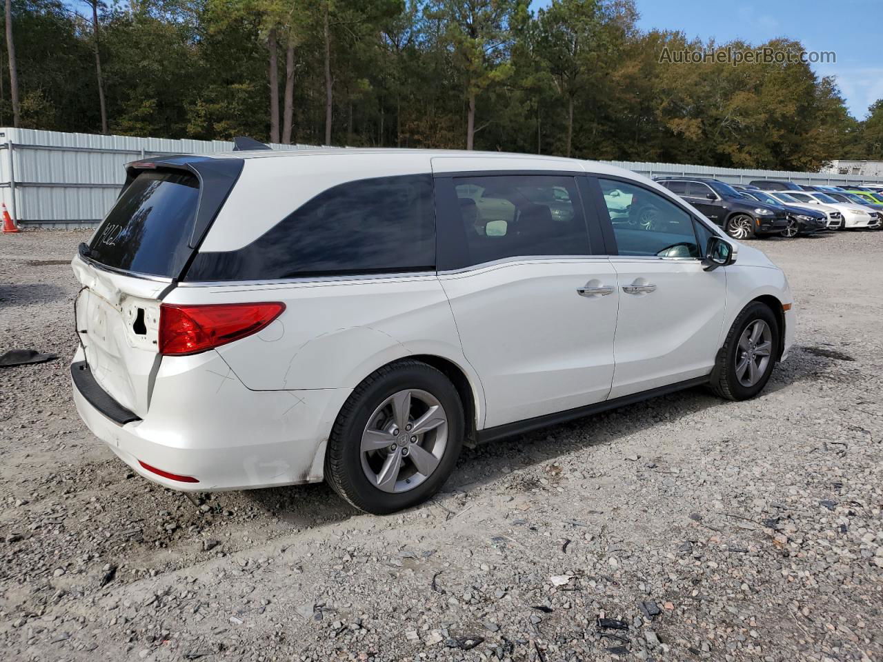 2020 Honda Odyssey Ex White vin: 5FNRL6H53LB050401