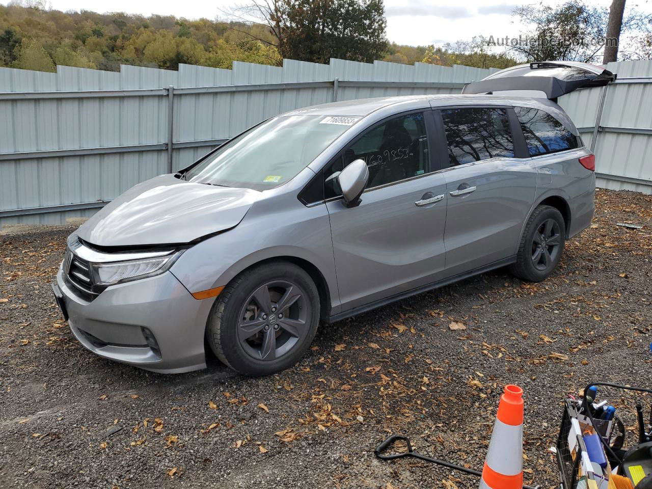 2021 Honda Odyssey Ex Silver vin: 5FNRL6H53MB012071