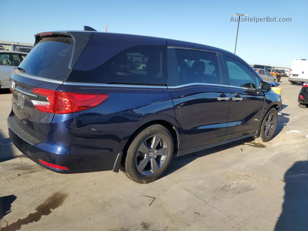 2021 Honda Odyssey Ex Blue vin: 5FNRL6H53MB025418