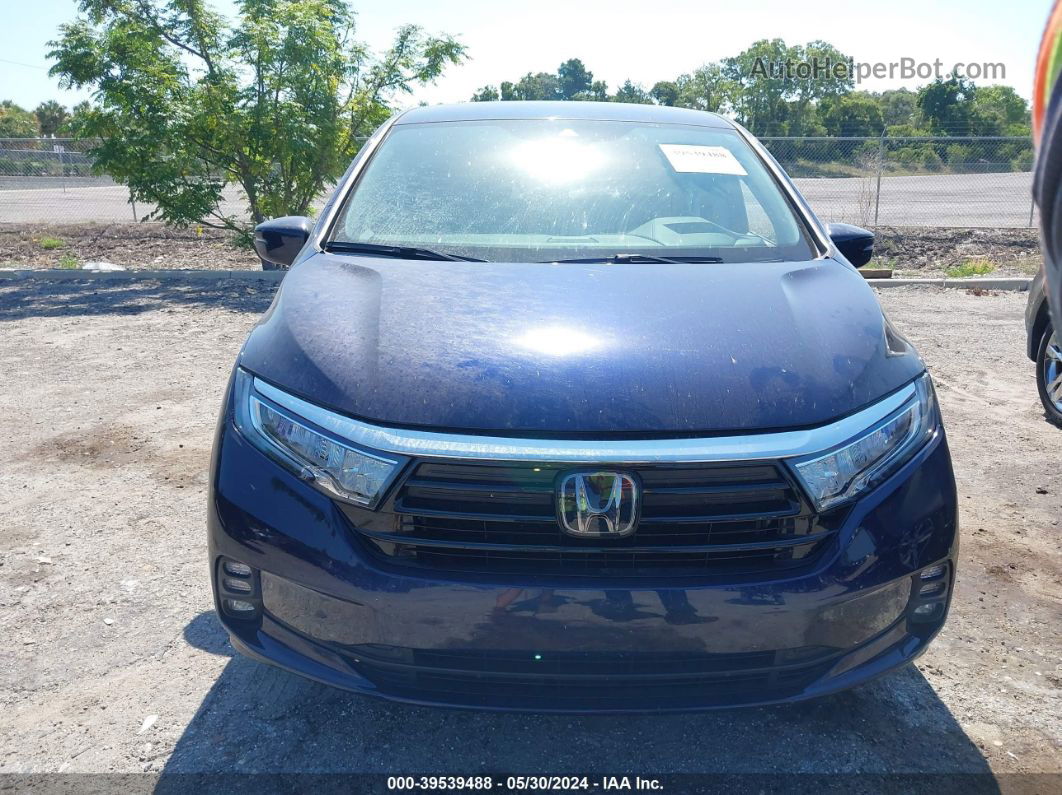 2021 Honda Odyssey Ex Dark Blue vin: 5FNRL6H53MB029839