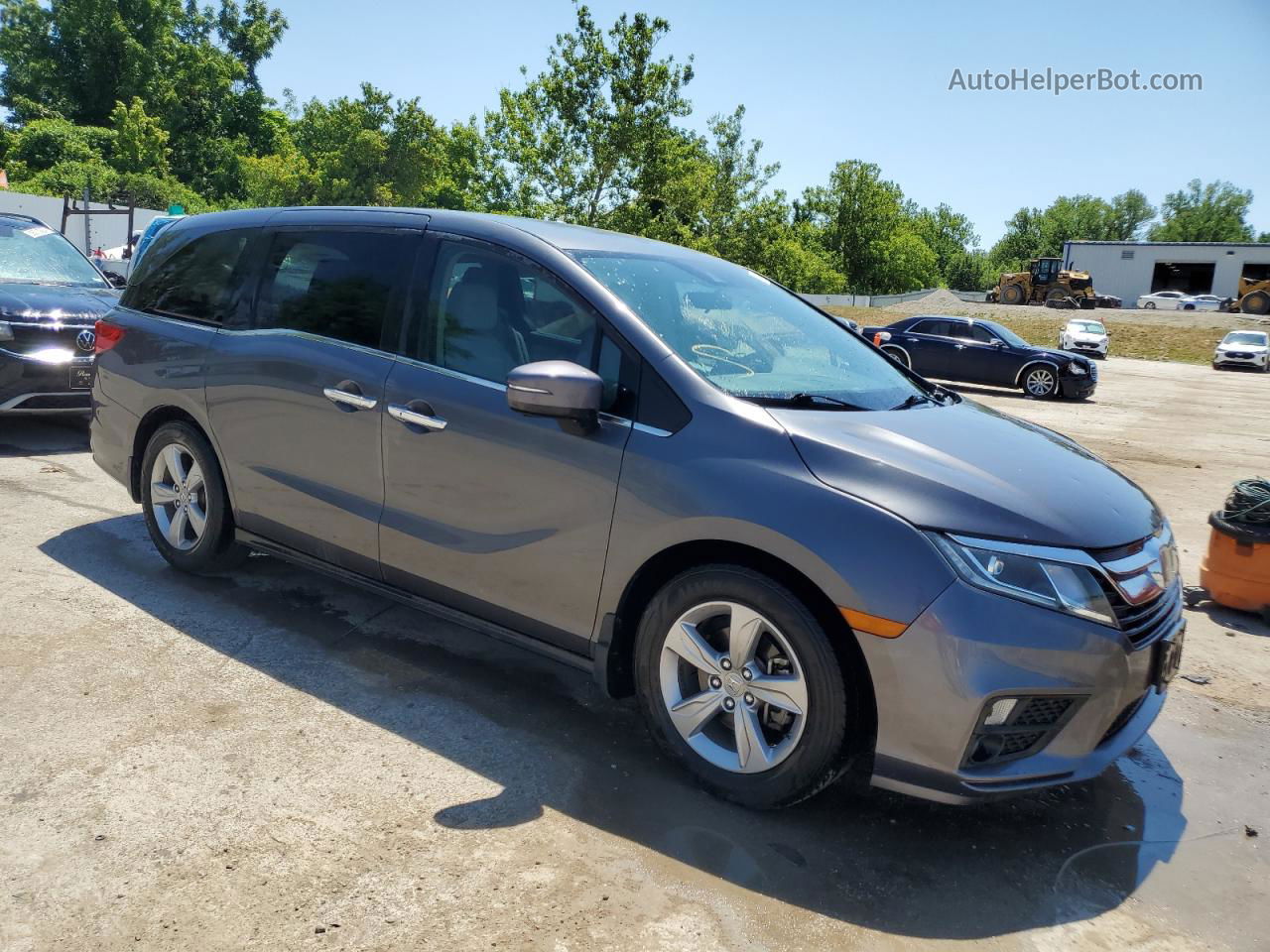 2019 Honda Odyssey Ex Серый vin: 5FNRL6H54KB007619