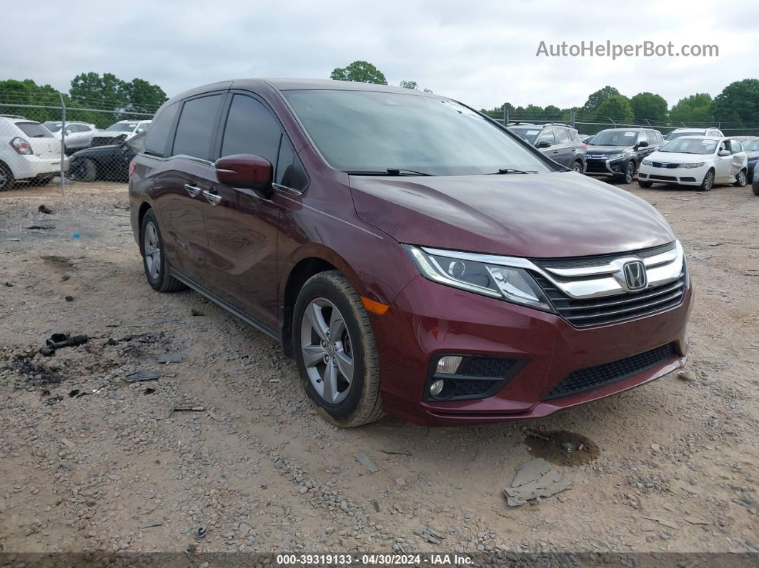 2019 Honda Odyssey Ex Maroon vin: 5FNRL6H54KB114833