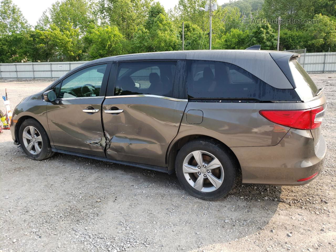 2020 Honda Odyssey Ex Gray vin: 5FNRL6H54LB054683