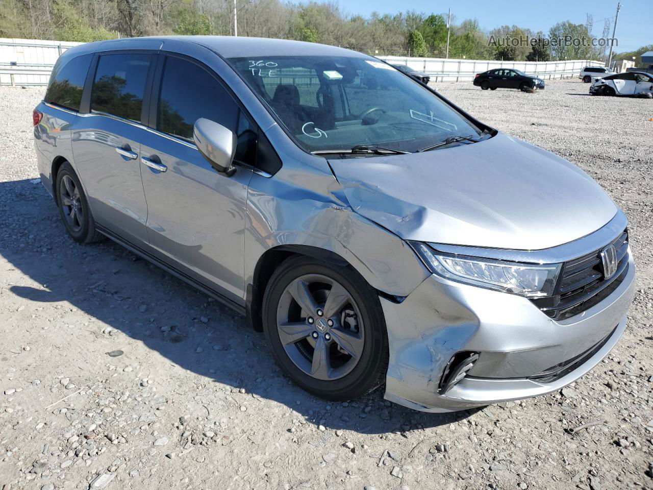 2021 Honda Odyssey Ex Gray vin: 5FNRL6H54MB003542