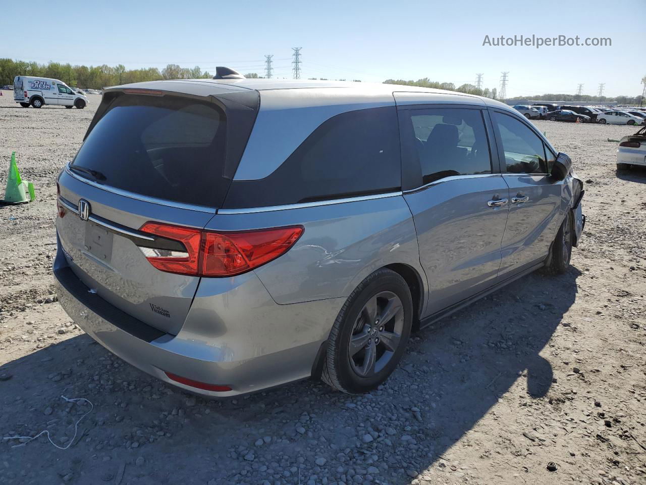 2021 Honda Odyssey Ex Gray vin: 5FNRL6H54MB003542