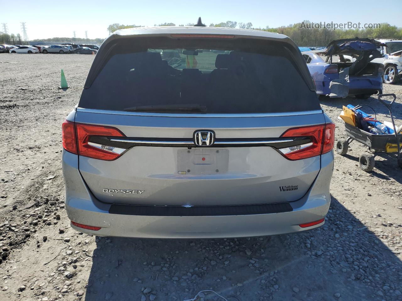 2021 Honda Odyssey Ex Gray vin: 5FNRL6H54MB003542