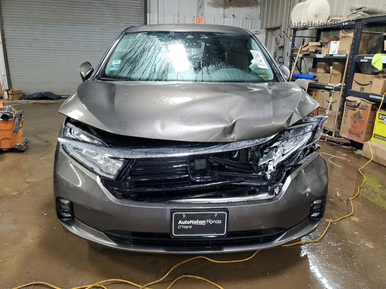 2021 Honda Odyssey Ex Gray vin: 5FNRL6H54MB031938